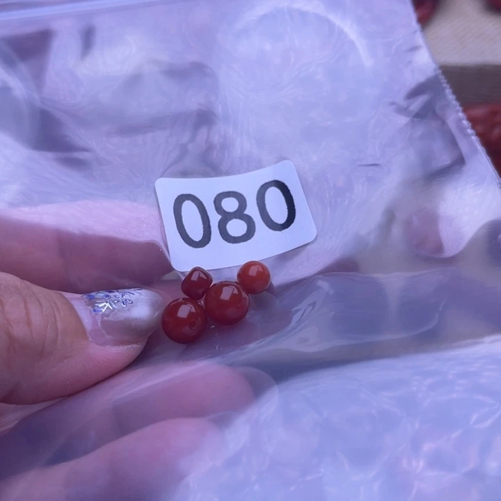 遛***狗颈饰未镶嵌南红玛瑙