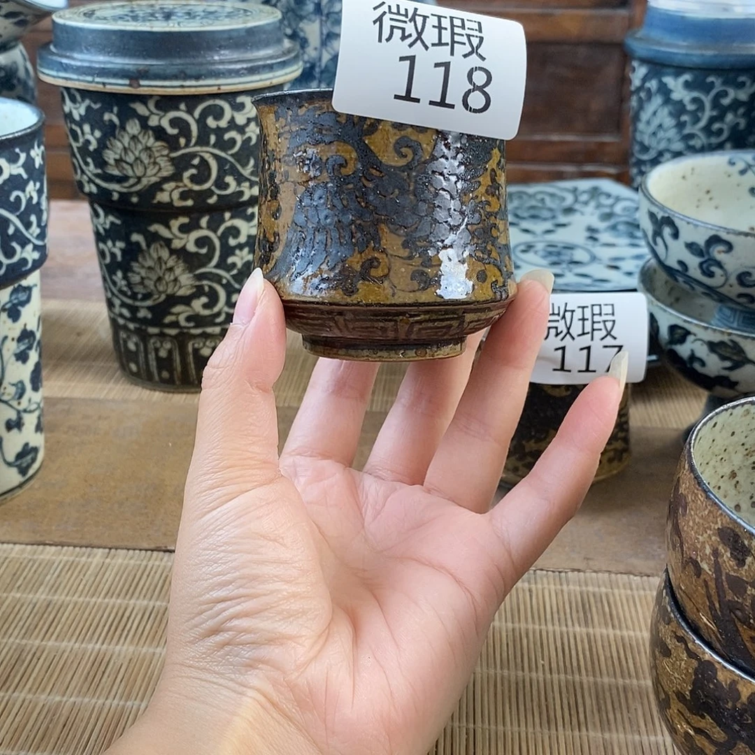 手工手绘青花高温陶瓷