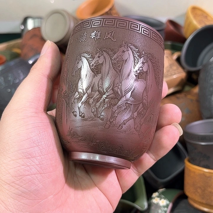 茶杯紫砂全手工紫砂主人杯