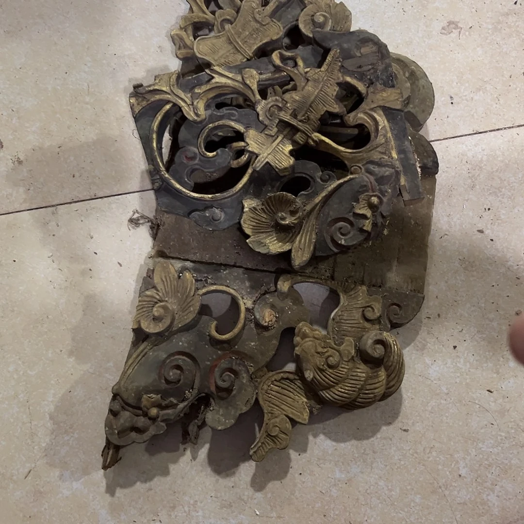 天***阔香榧木木雕.花板.家具.古建构件.卡子花.结子