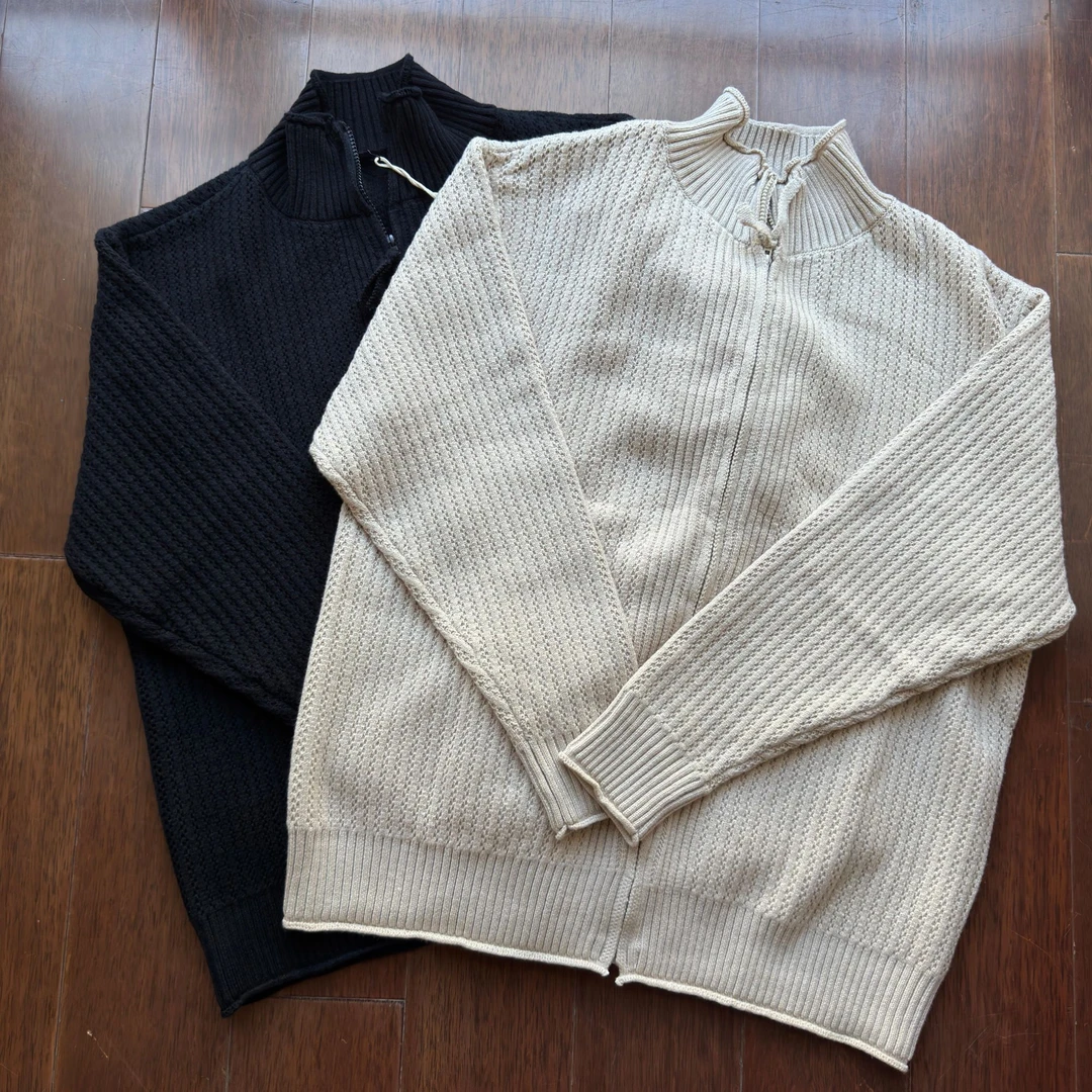 针织保暖秋冬毛衣针织开衫男百搭气质外搭