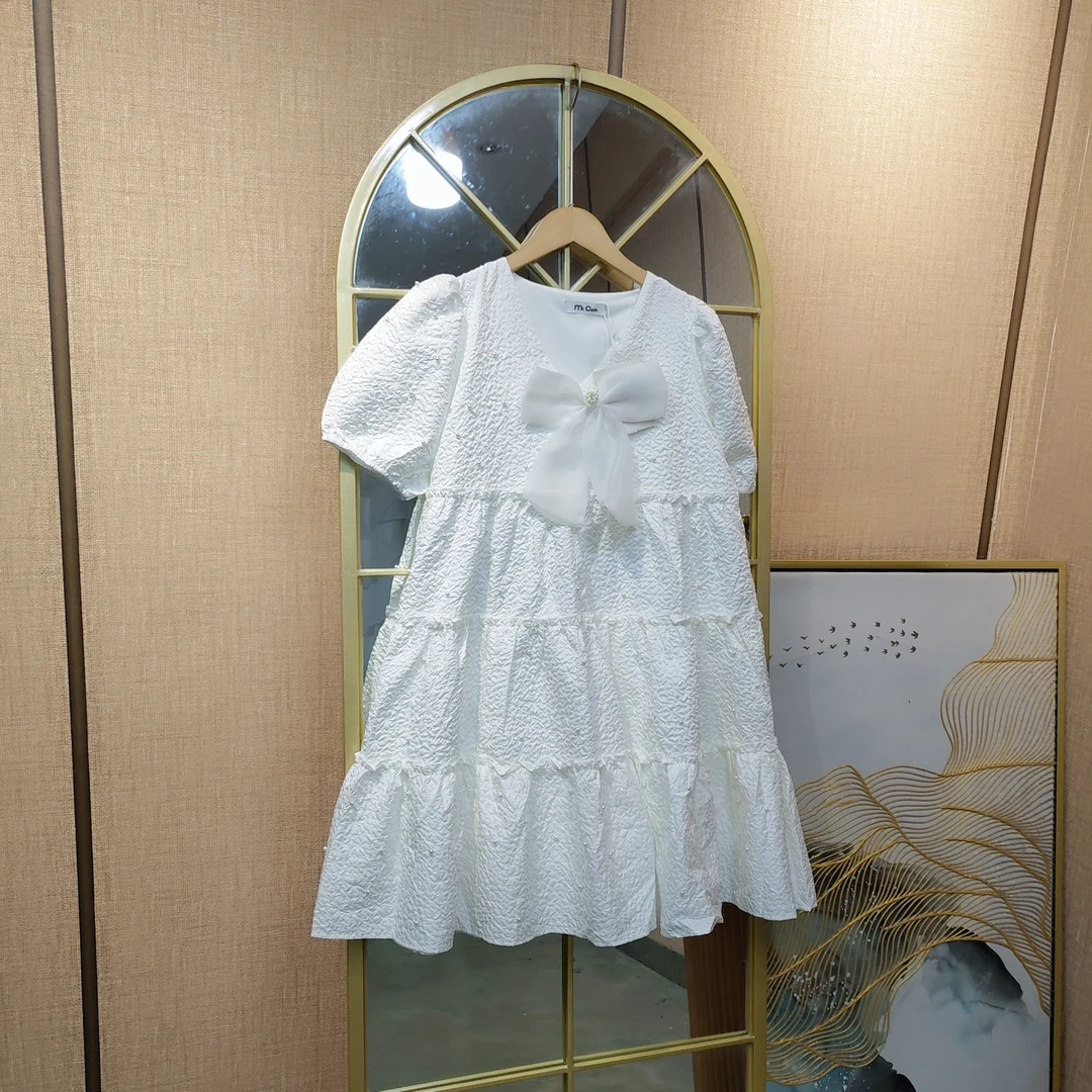 BG766孕妇白色连衣裙90-130