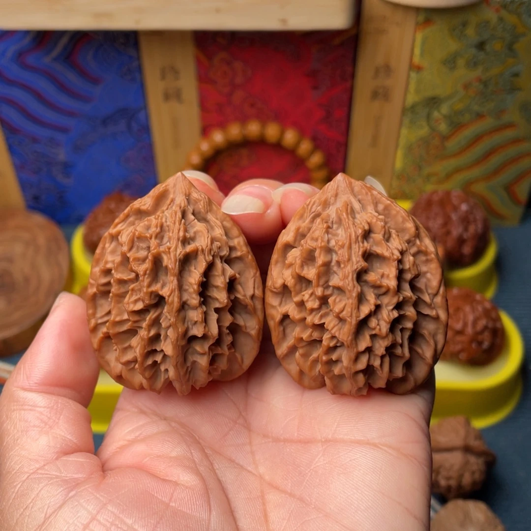 文玩核桃把件40霸王鼎