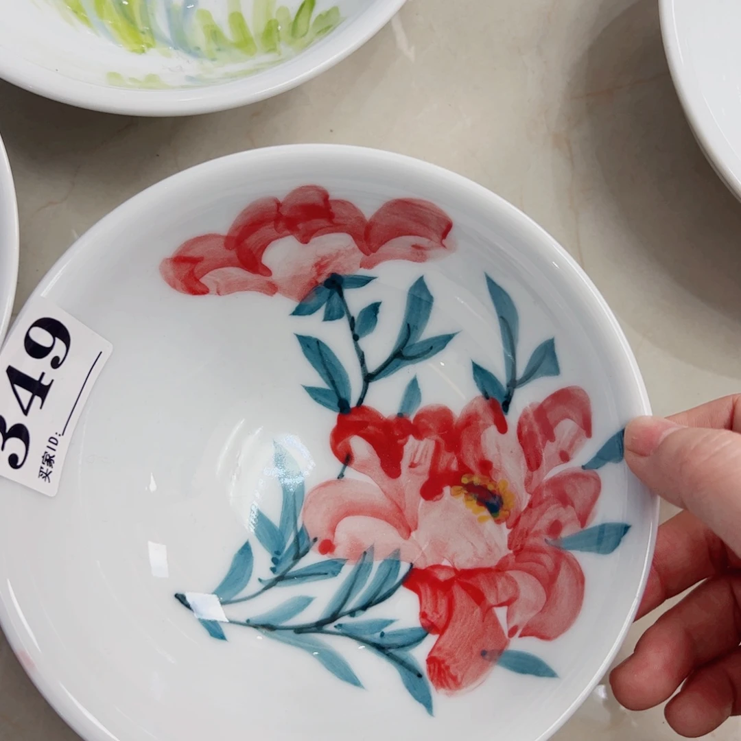 瓷片景德镇陶瓷手工手绘制作