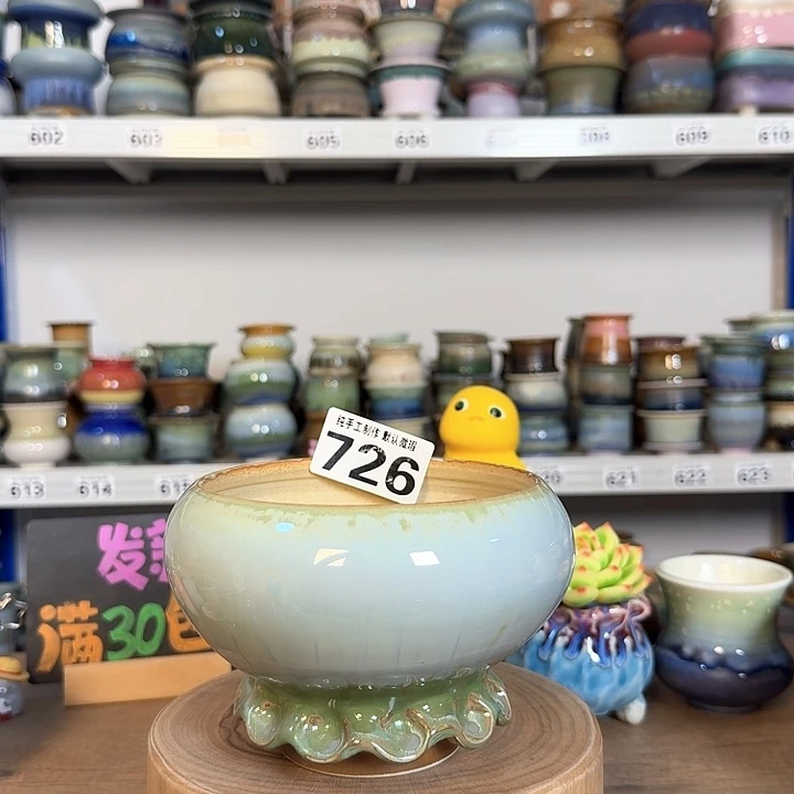景德镇手工陶瓷盆 口13