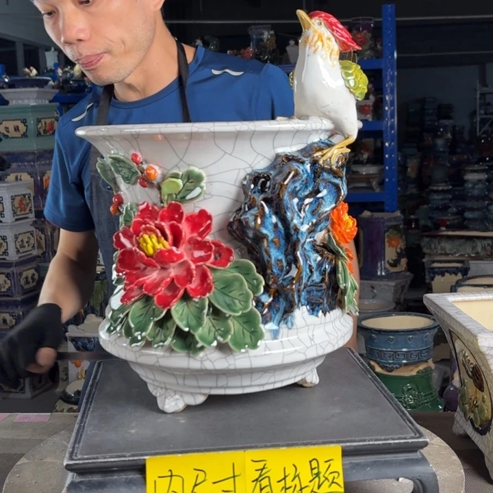 一风堂石湾花盆 内23*23