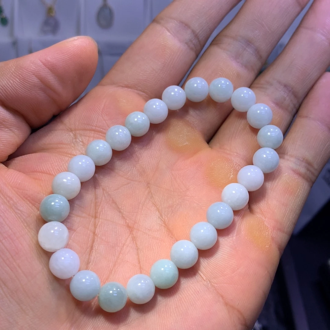 翡翠未镶嵌颈饰珠串