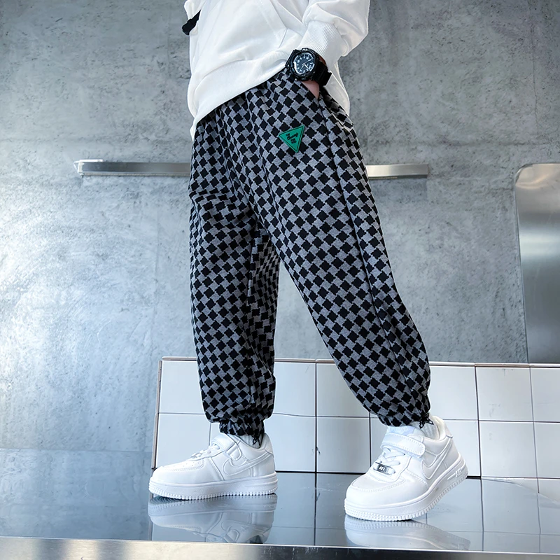 儿童长裤子男女童加绒卫裤运动裤冬装春秋款中大童2025新款潮长裤