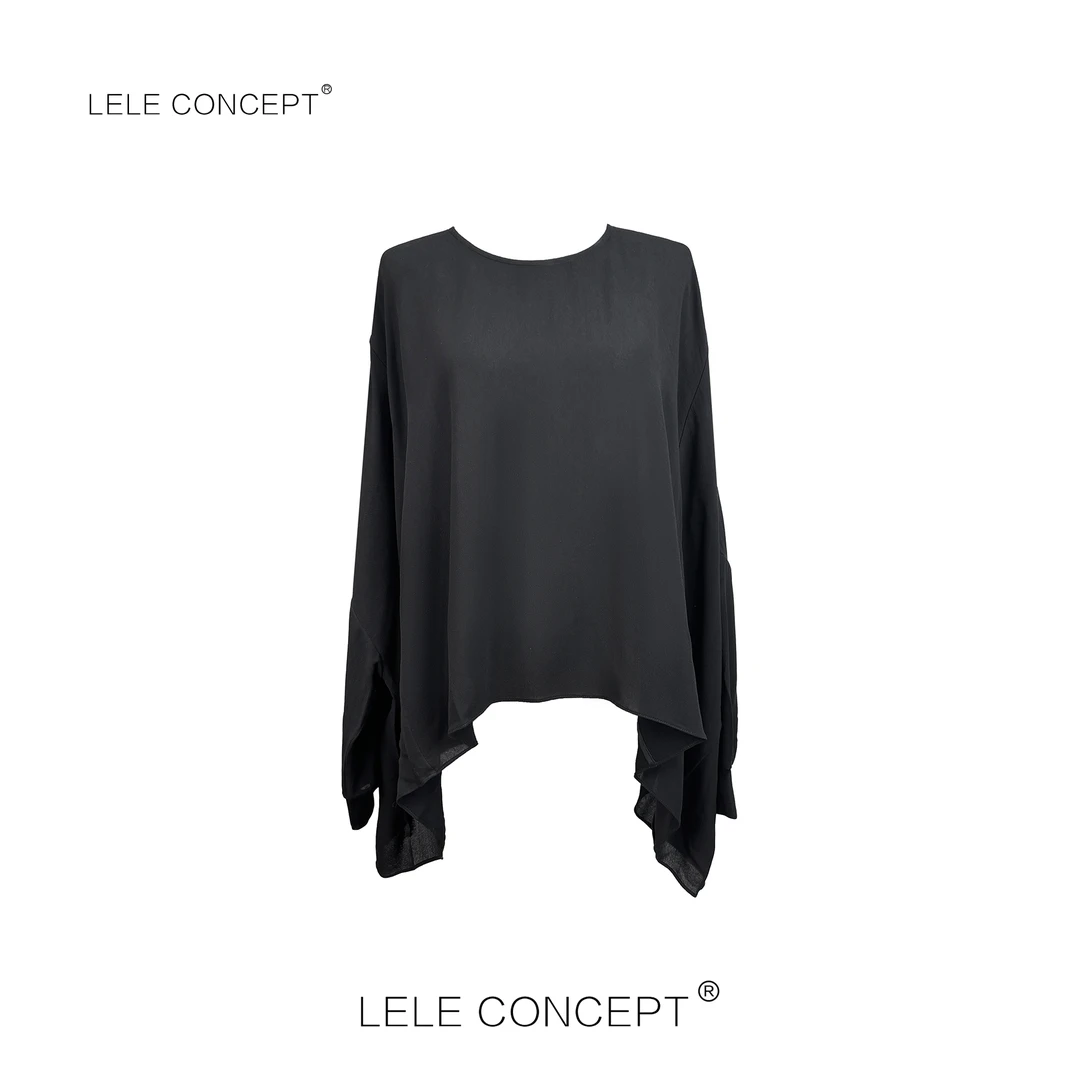 LELE CONCEPT丨【美超】极简风气质款蝙蝠袖净版上衣S1119
