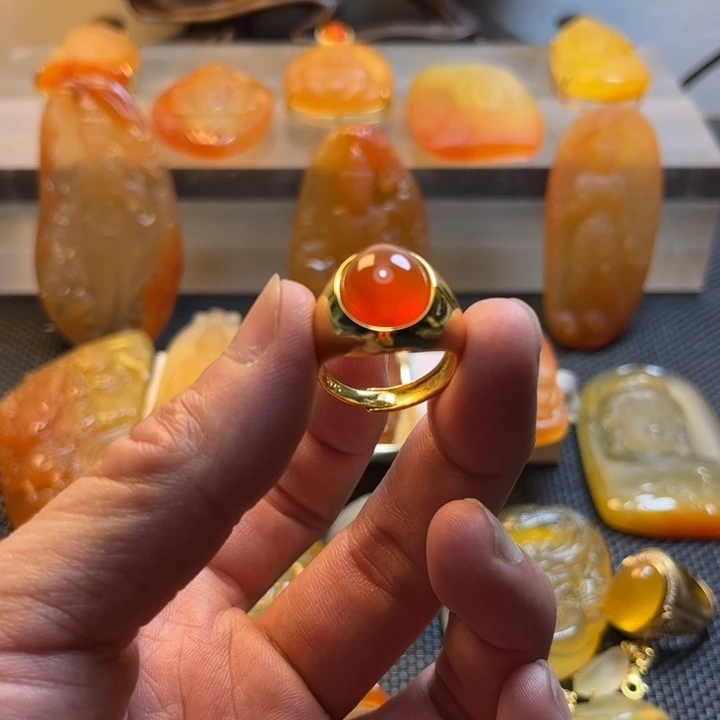 石英质玉颈饰银S925镀金镶嵌一****H