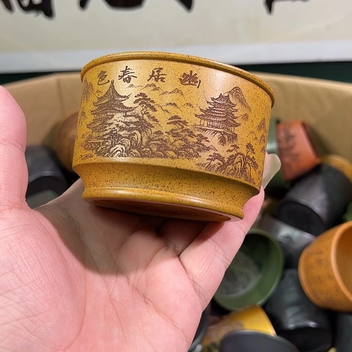 茶杯紫砂全手工紫砂主人杯
