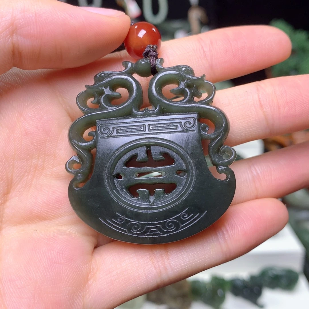 和田玉未镶嵌吊坠(不含链)