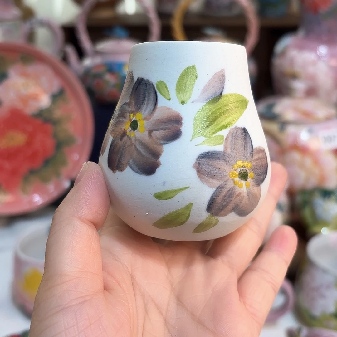 景德镇手绘高温釉下彩陶瓷茶具