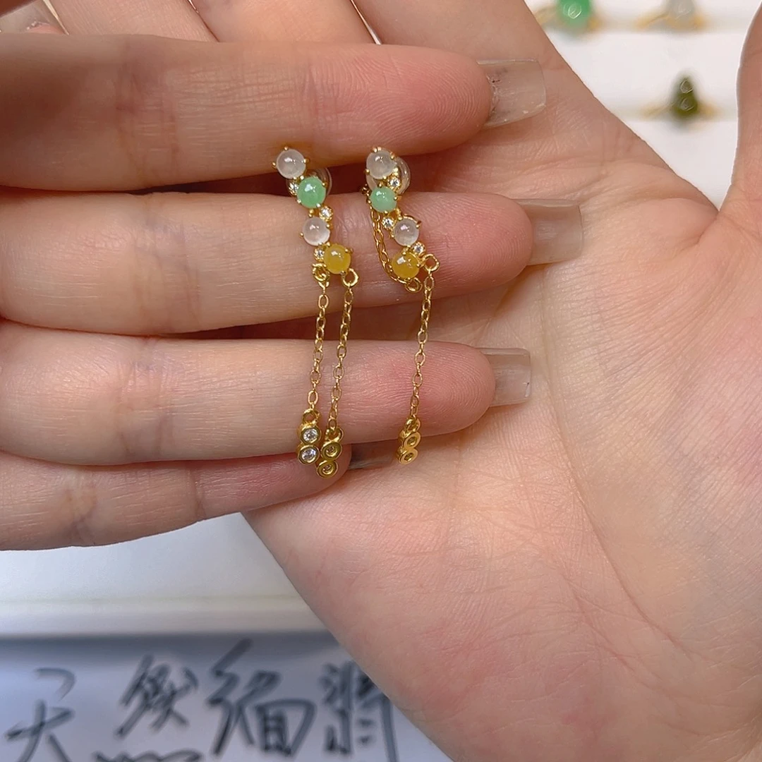 翡翠戒指银S925镶嵌