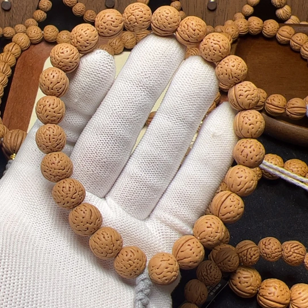 11+野生元宝桃核手持头尾精修