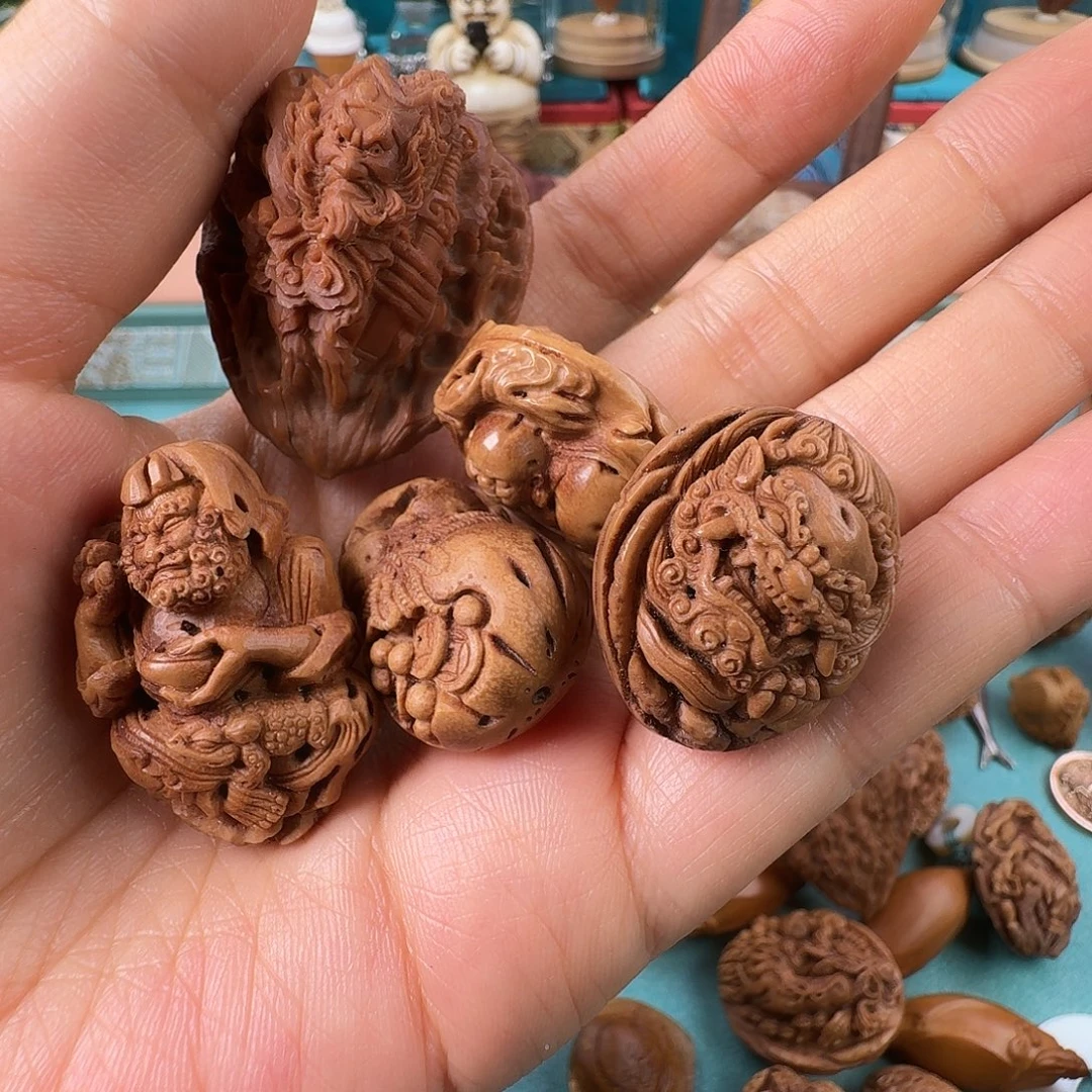 天***阁橄榄核手串/手链核潮核雕手工制作