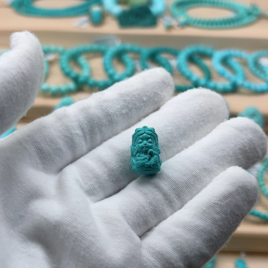 未镶嵌绿松石珠宝奇石