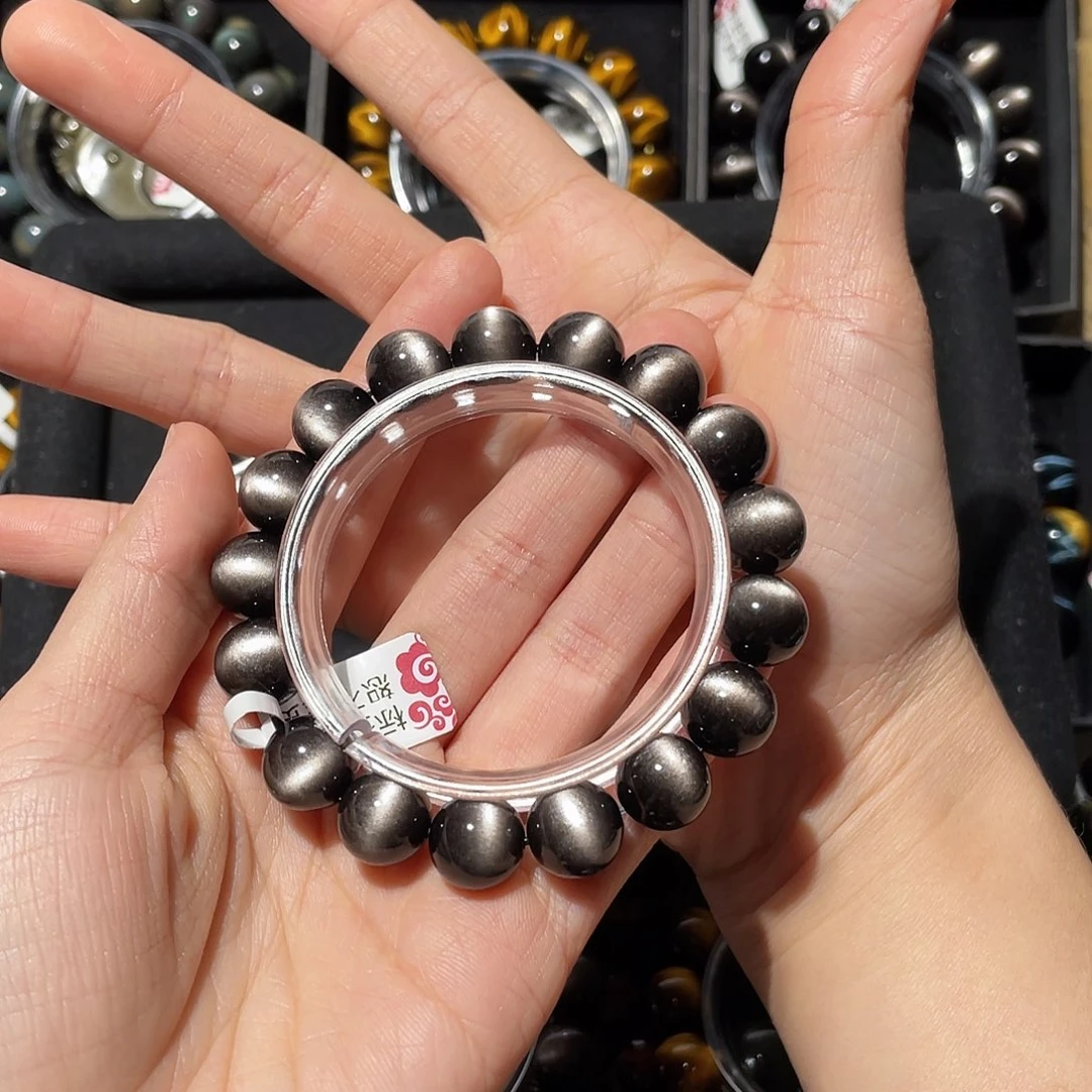 孤***城黑曜岩未镶嵌手链