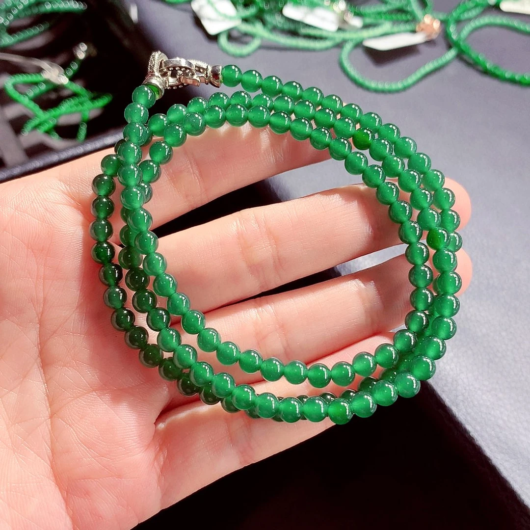 翡翠未镶嵌毛衣链