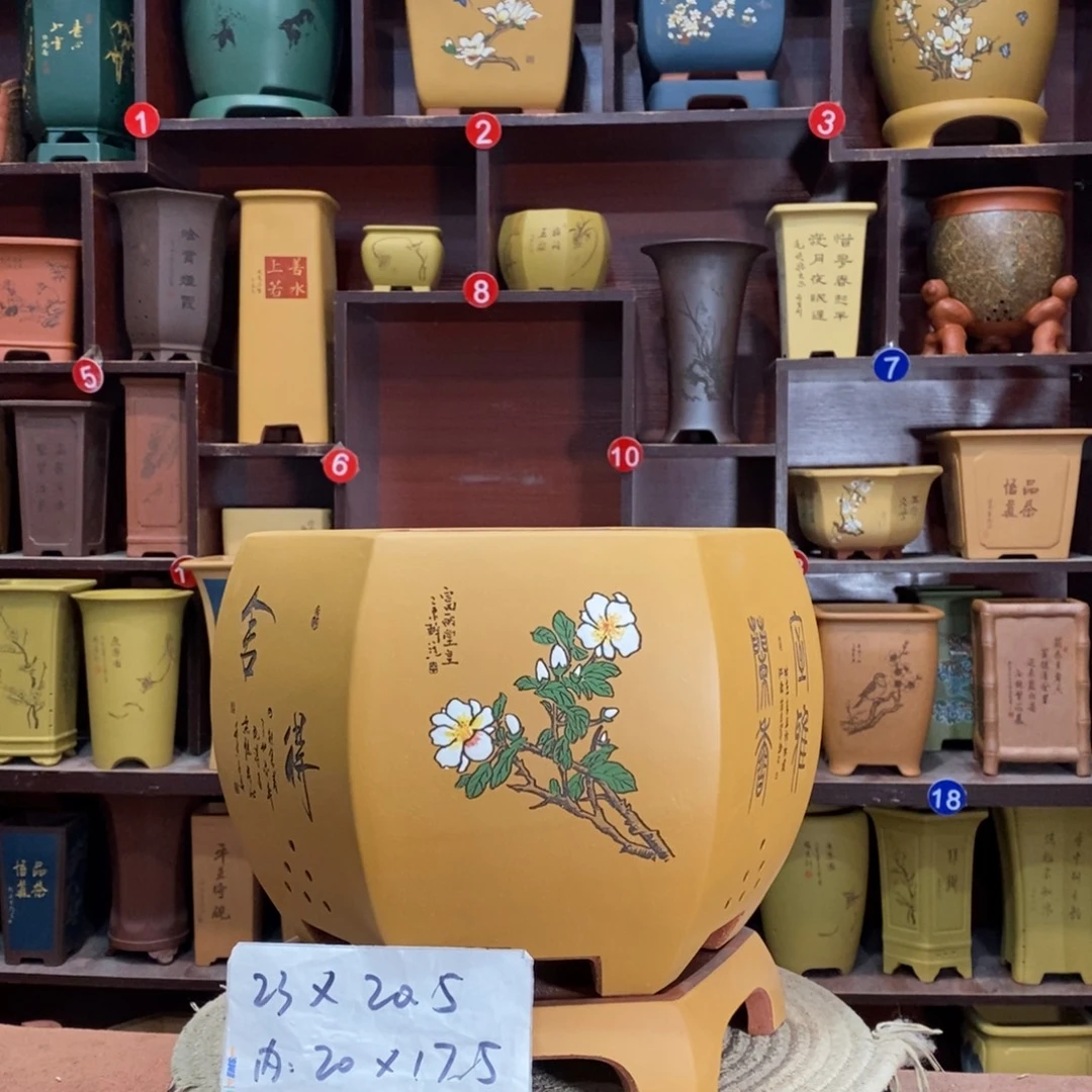 紫砂艺术紫砂花盆