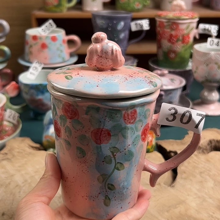 景德镇陶瓷手绘作品307大瑕