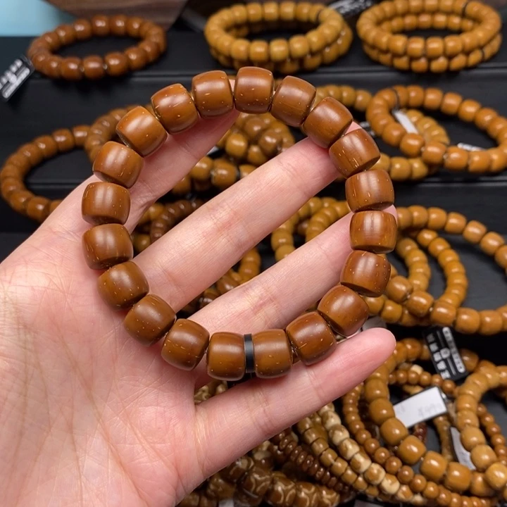 紫金鼠手串实心弧切尺寸12.2