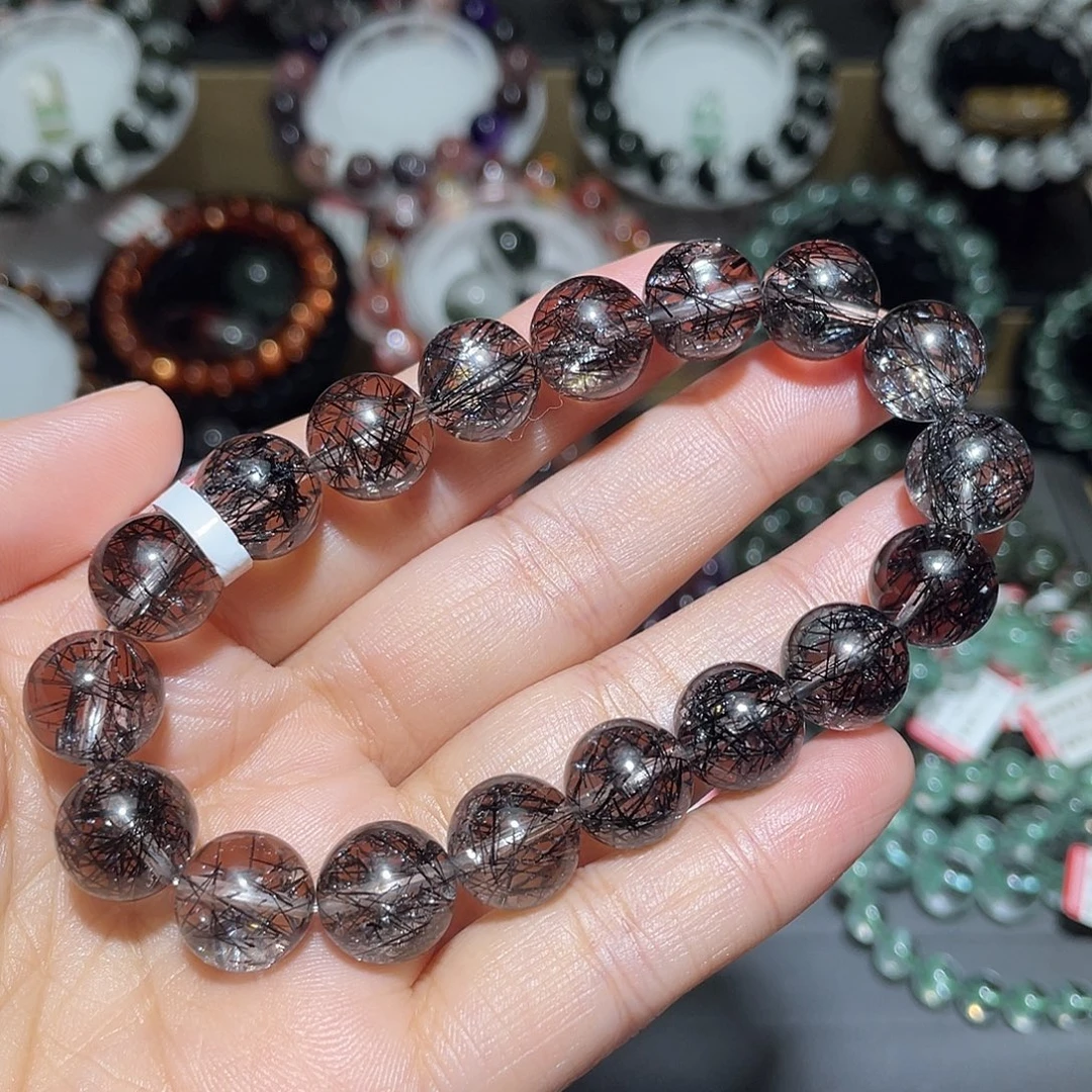 水晶未镶嵌手链黑发晶蕾丝手串