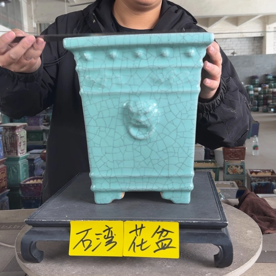 陶。一风堂石湾花盆 开孔缝隙