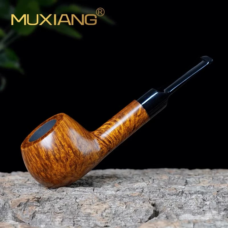 MUXIANG/木香石楠木烟斗手工直柄小王子烟斗老式传统男士烟具配件