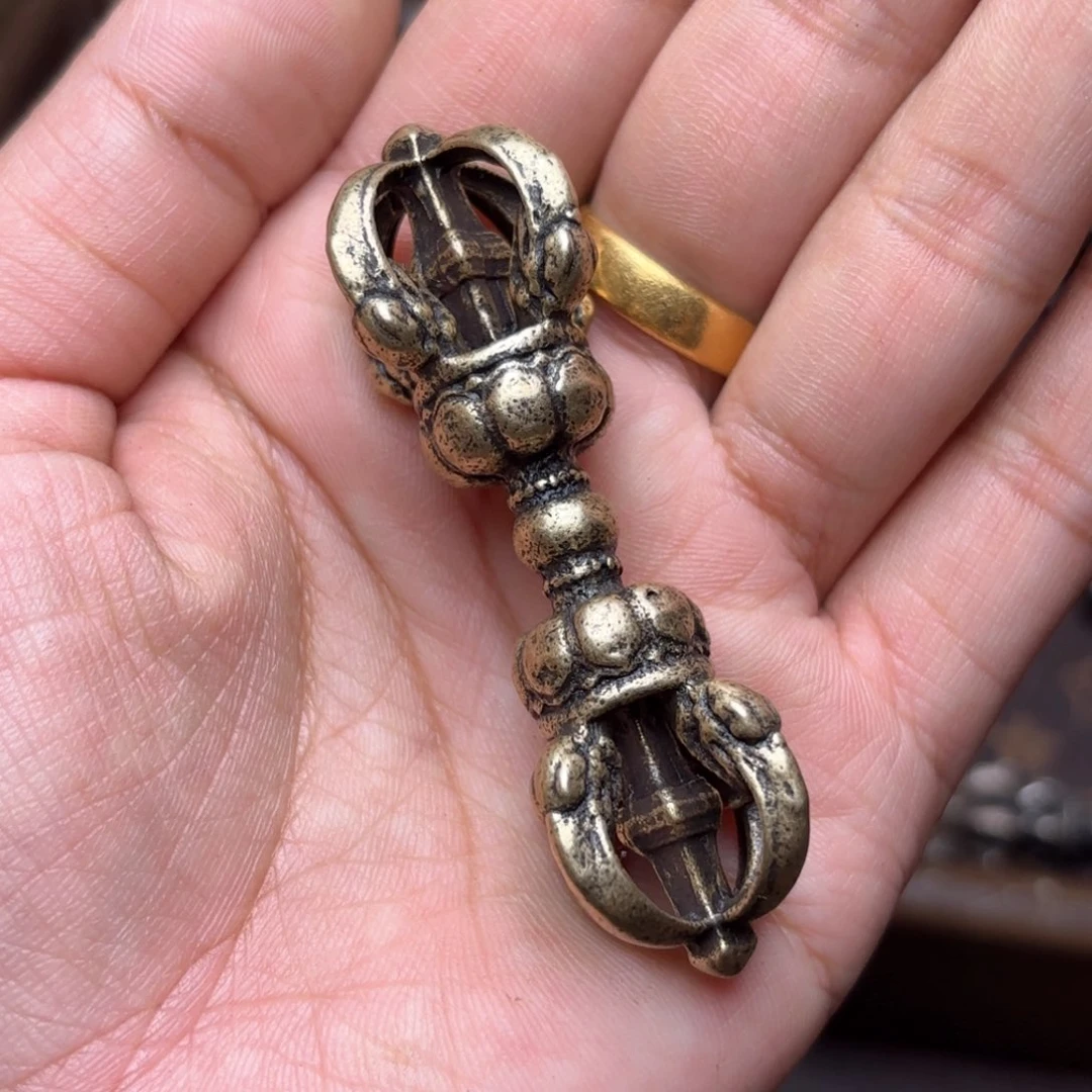 铜星月菩提吊坠项链