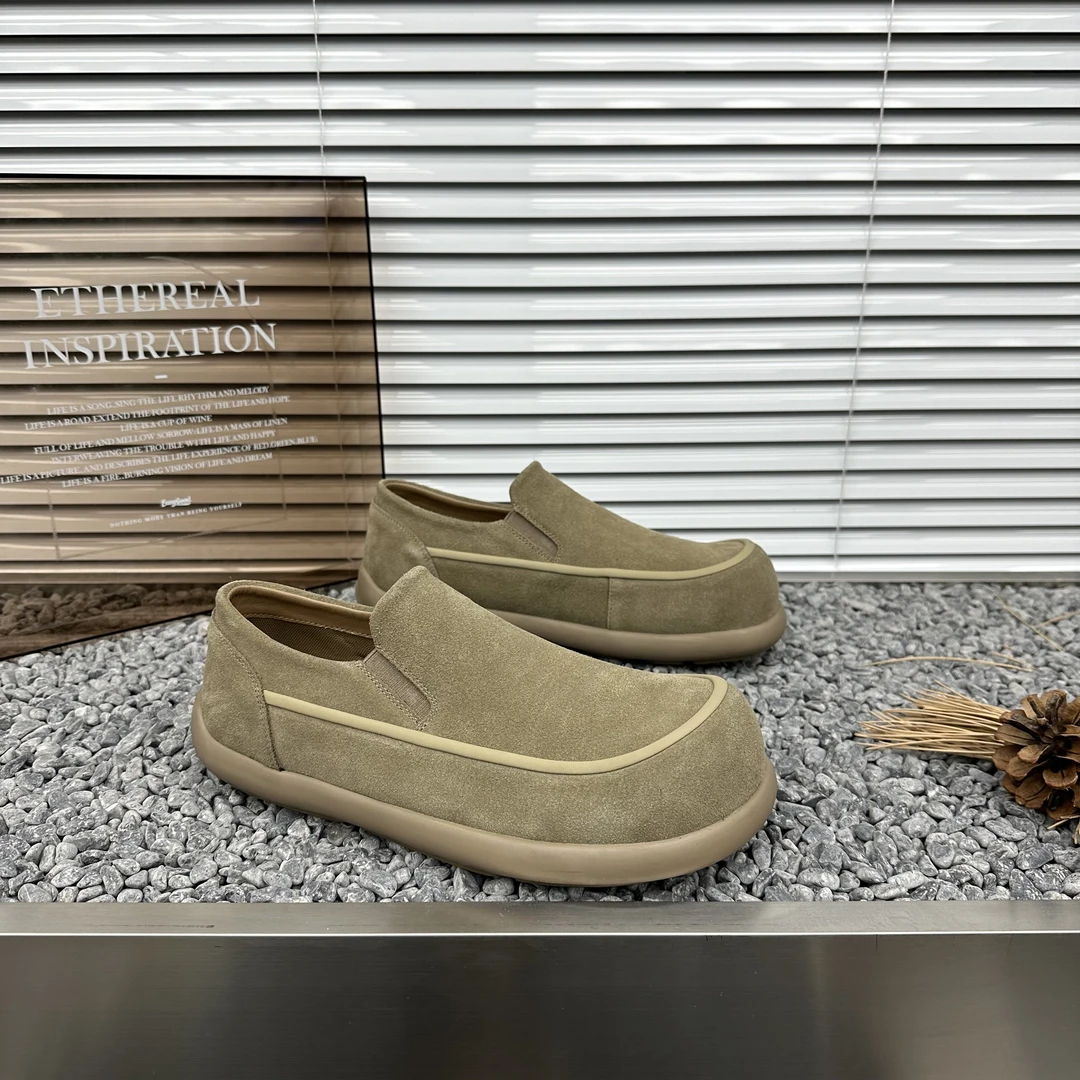 男士新款勃肯鞋防滑透气舒适复古英伦风休闲鞋时尚百搭大头皮鞋男