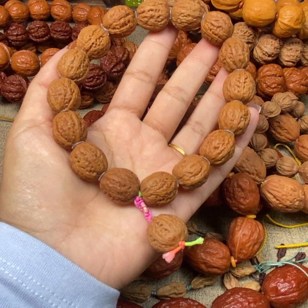 迟***悟吊坠文玩核桃密纹八棱文玩核桃