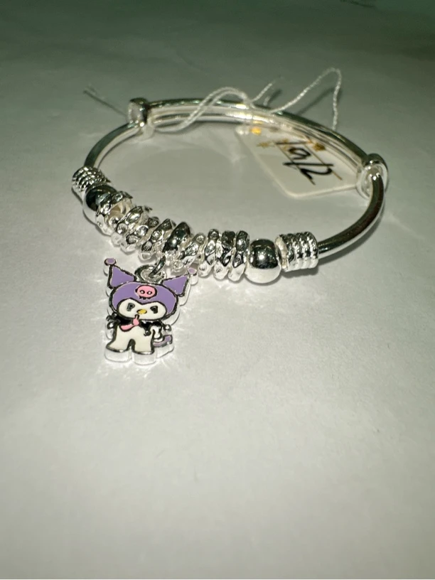 足银手镯 10.12克足银儿童库洛米吊牌手镯