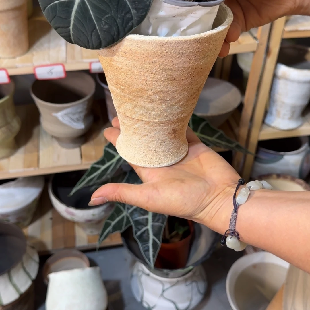 夏***日景德镇桌面陶瓷花盆