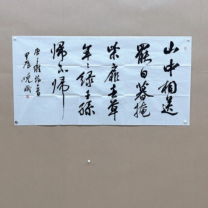 书法唐晓斌138*68㎝江苏 建湖