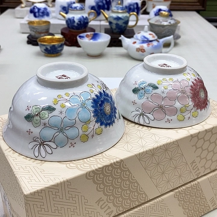 摆件嘿***1九谷正品保真2套