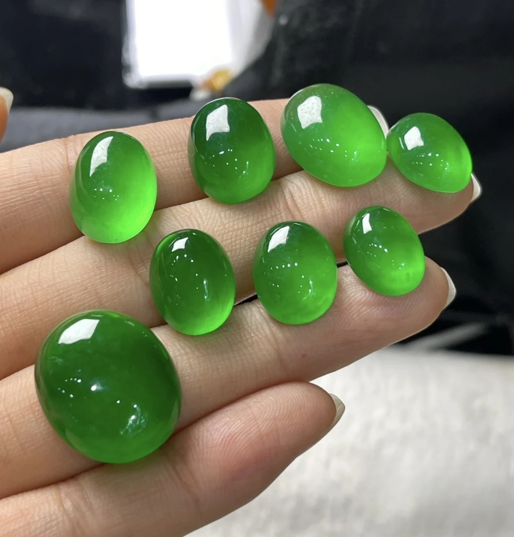 翡翠挂件通透精美满绿碧绿冰绿冰透绿色多样性发其一