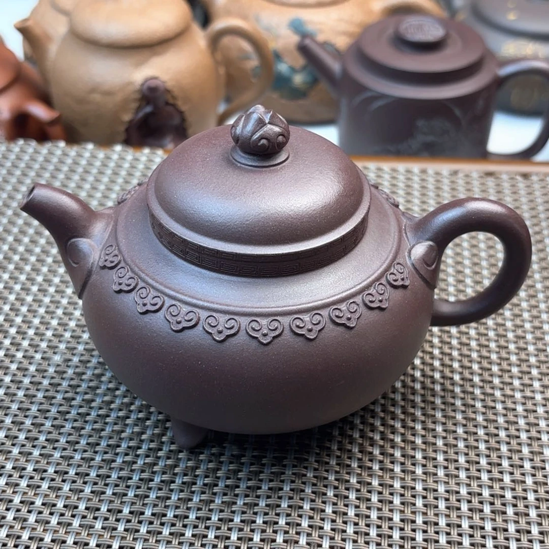 茶壶紫砂云间如意紫泥170c c