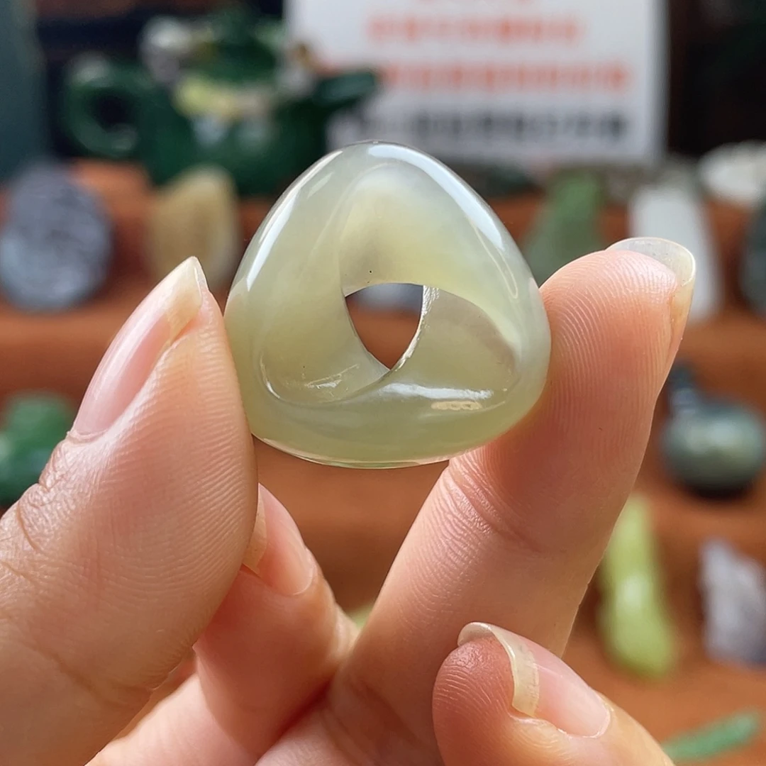 和田玉未镶嵌颈饰青海冰晴紫峰回路转吊坠