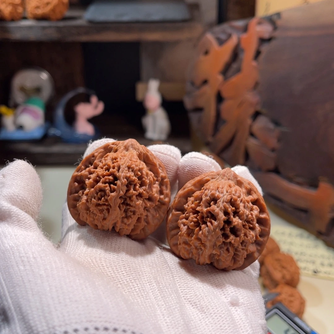 任***计把件文玩核桃39满天星有瑕疵