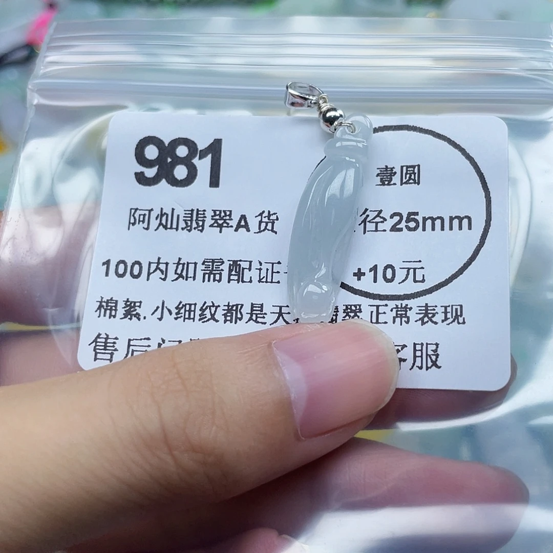 翡翠未镶嵌吊坠(不含链)