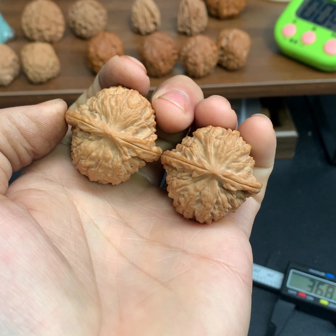 把件文玩核桃36红豆