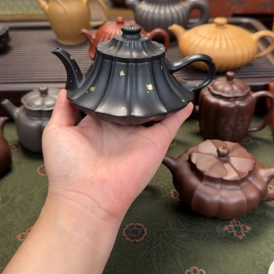 紫砂茶壶云炉焐灰洒金