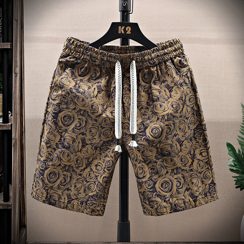 夏季新款男士休闲时尚百搭五分裤宽松运动潮牌短裤速干薄款沙滩裤