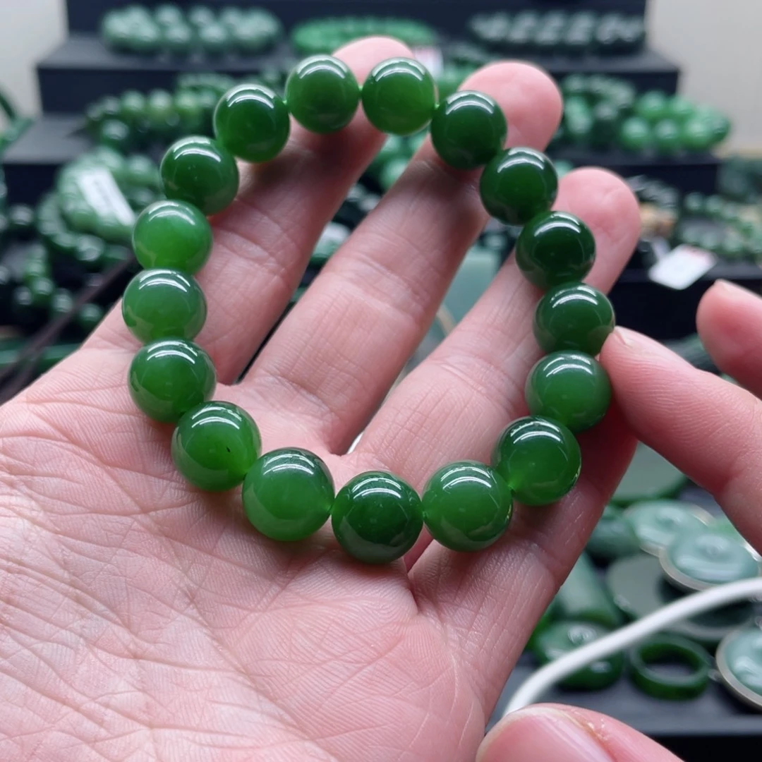 和田玉（碧玉）未镶嵌手链