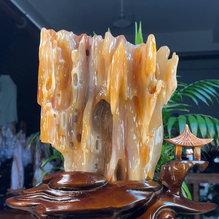 硅化玉（树化玉）未镶嵌珠宝奇石