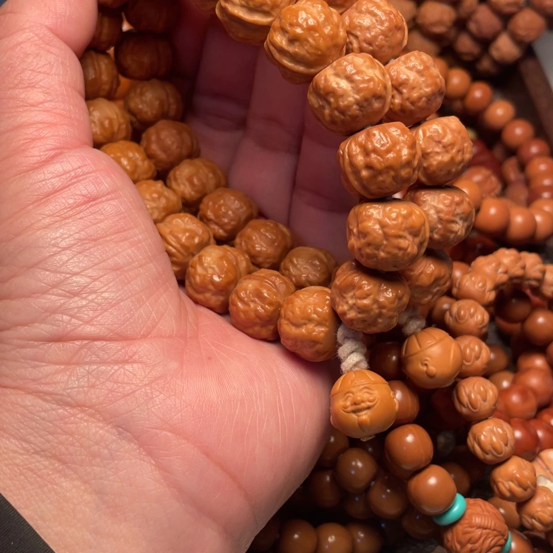 『***』崖柏猴头核桃树上