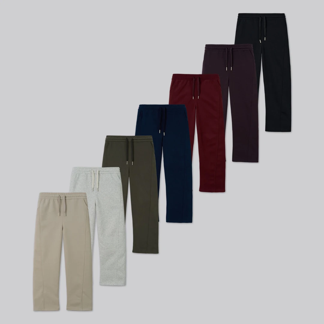 华棉300克【春秋款】大直筒卫裤7040B