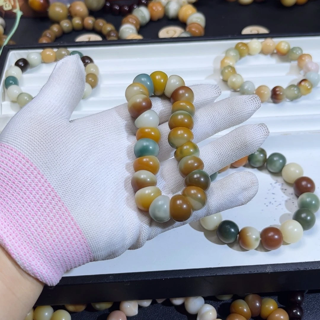 菩提根/象牙果手串钱**古128微瑕