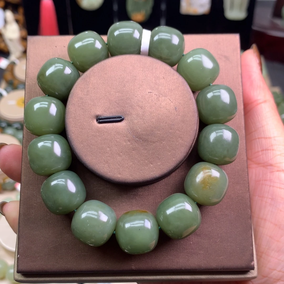 和田玉未镶嵌手链